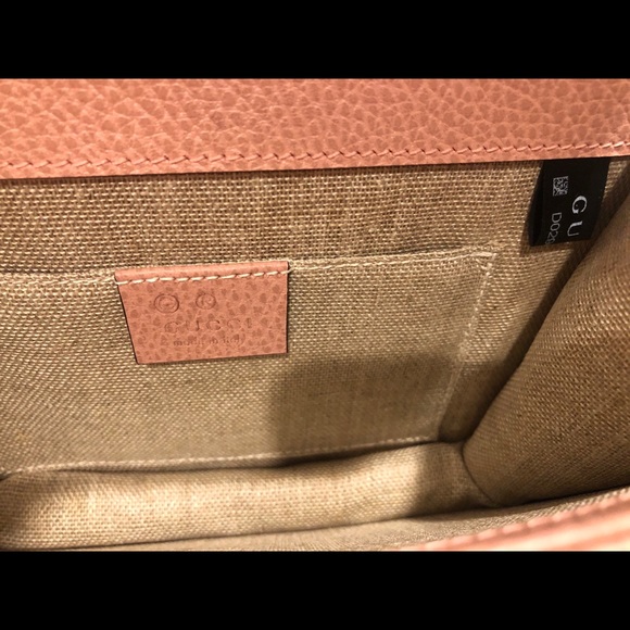 Gucci Dollar Calf Soft Pink Handbag 510304 - Picture 8 of 16
